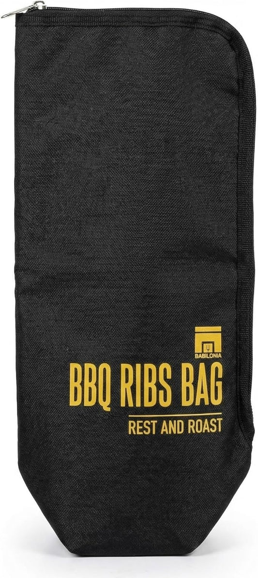 BBQ Blanket for Resting Meat, 18" x 8" x 4.5" Insulated Rib Bag, 5-Layer Heat-Resistant Design, Easy to Clean, Heavy-Duty Wide Mouth for Briskets, Pork Shoulder, Steaks