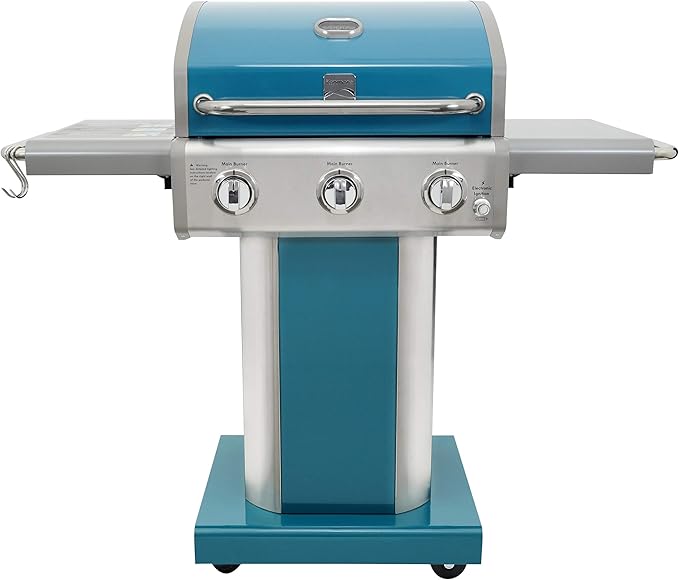Kenmore 3-Burner Outdoor BBQ Grill + Grill Cover for 2-3 Burner Grills