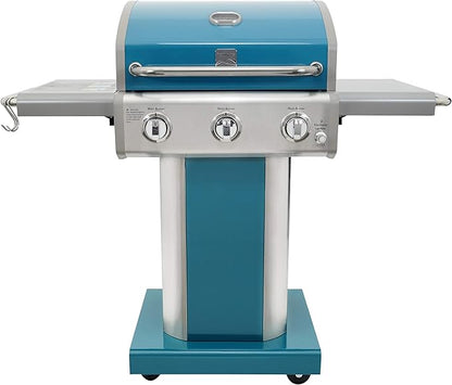 Kenmore 3-Burner Outdoor BBQ Grill + Grill Cover for 2-3 Burner Grills
