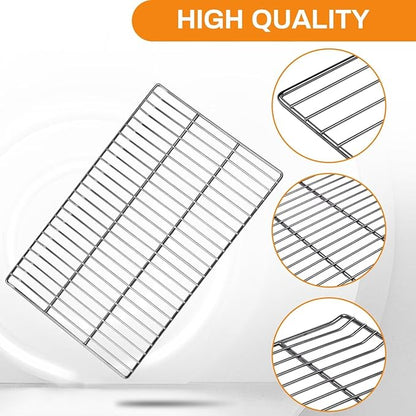 Cooking Grate Replacement Parts for Masterbuilt 40 Inch Electric Smoker, 19.69" x 12.28" Grill Grids, Smoker Grates for Masterbuilt MB20070115, MB20072918, MB20074719, MB20072916, 2 Pack