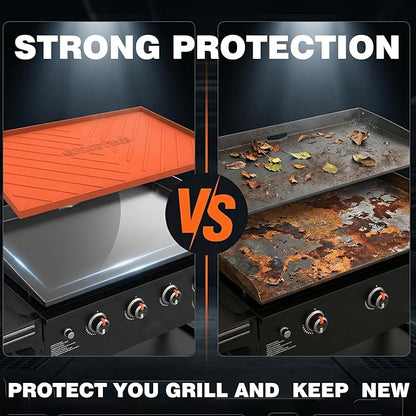Caketime Silicone Mat for Blackstone 28" Griddle Accessories Grill Top Cover Protector Shield Camping Baking Kitchen Parrilla Para Asar Carne Gear Patio Park Garden Outside All Year Round Must Have