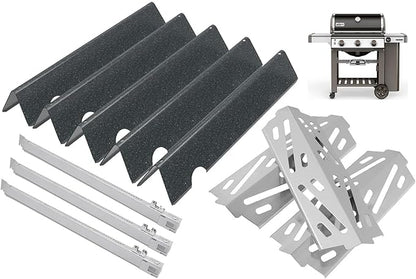 GS4 Genesis 2 Grill Parts for Weber 3 Burner GS4 Genesis II Replacement for Genesis II/II LX 300 SER,Genesis 300 (2022 YRS) Parts for Weber Flavorizer Bar 66032 67095,Heat Deflector 66040,Burner 67489