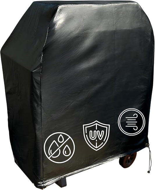 Formosa Covers 48-Inch Grill Cover – Heavy-Duty Waterproof Black Vinyl BBQ Cover – Fits Weber Spirit II E-210, Napoleon Rogue 365