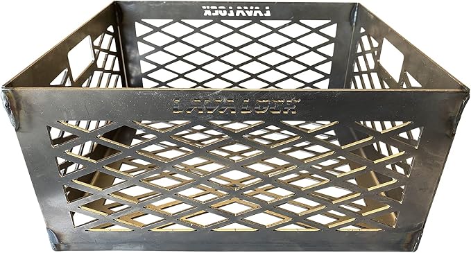 LavaLock® LASER Charcoal Basket 12 x 10 x 6" - Vertical Horizontal UDS smoker coal (firebox) LL-12106-R2