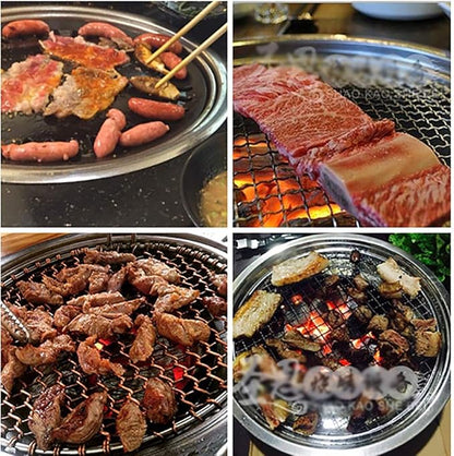 BBQ Barbeque Grills for,Charcoal Grill,BBQ,Indoor and Outdoor Korean Barbecue Grill,Suitable for 5-10 People,34cm (Color : B)