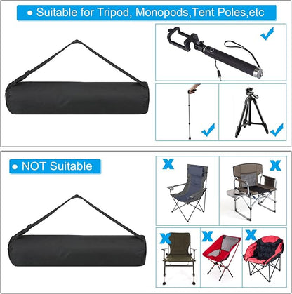 PATIKIL 19x4x3 Inch Grill Storage Tool Bag, BBQ Tool Organizer with 600D Oxford Foldable Tripod Carry Bag for Outdoor Camping