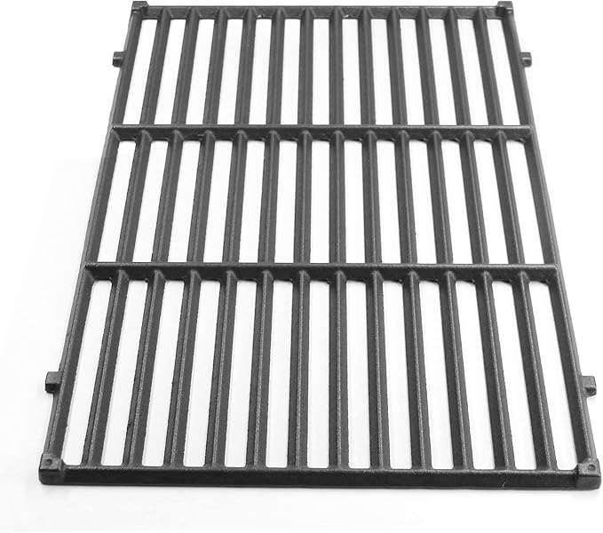 Hongso 66096 18 7/8 inch Cast Iron Cooking Grates Replacement for Weber 2 Genesis 6 burner II 600 series E & S 610 and Genesis II LX 640 Gas Grills 2017 and Newer, Replacement Parts for Weber 66803