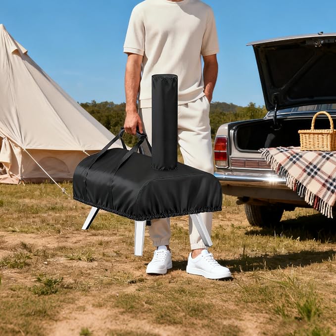 Pizza Oven Cover for Ooni Karu 12,Outdoor Pizza Oven Cover | Portable Cover for Ooni Karu 12 Pizza Oven,Waterproof,UV-Resistant,Windproof,Outdoor,Pizza Oven Accessories,Easy to Carry