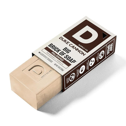 Duke Cannon Big Brick of Soap Palomino 4 Pack – Large 10 oz Men’s Bar Soap, Mahogany & Vanilla Scent, Triple Milled, Long-Lasting Heavy Duty Body Soap
