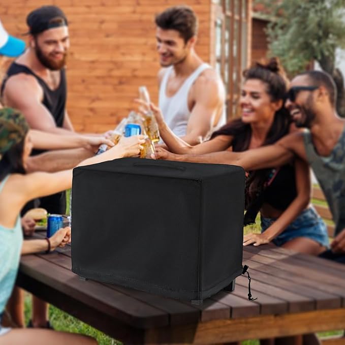 Tabletop Grill Cover for Royal Gourmet CD1519 Portable Charcoal Grill, for Royal Gourmet Tabletop Charcoal Camping Grill, Waterproof UV Resistant Windproof Dustproof Cover