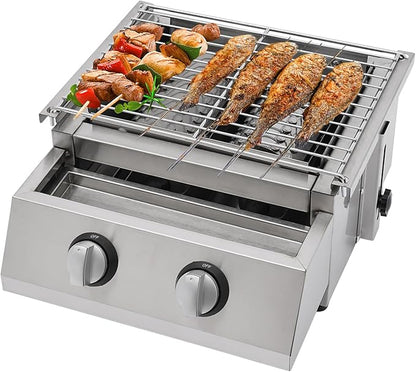 Propane Infrared Steak Grill, Portable LPG Gas Grill Outdoor Camping Gas Grill with Independent Ignition Design for for Camping Picnic