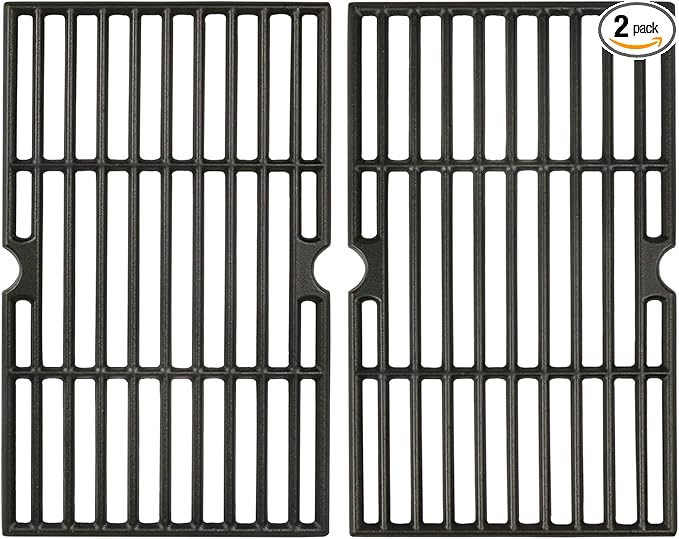 14 3/16" Grill Grates for Char-Griller 1624 1515 1224 1616 Charcoal Replacement Parts, Chargriller 22424 E1515 72424 Replacement Grates, Cast Iron Chargriller Grill Parts 2-Pack