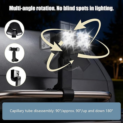 Clip Mounted LED Light for Barbecue 360 Degree Rotatable and High Brightness for Nighttimes Outdoor Cooking Night Grilling Light