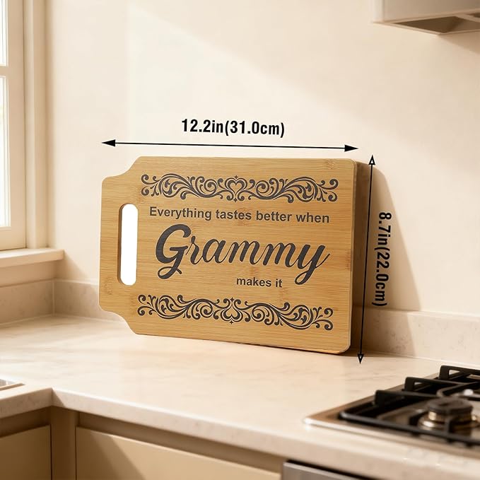Grammy Gifts - Kitchen Wall & Counter Decor, Unique Mother's Day, Christmas & Birthday Gifts from Grandkids