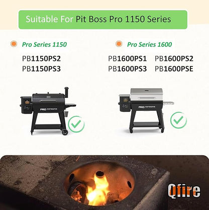 Fire Burn Pot for Pit Boss Pro 1150/1160 Pellet Grill, Firepot for Pit Boss PB1150PS2, PB1600PS1, PB1150PS3 Wood Pellet Grill