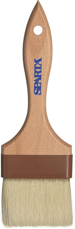 SPARTA Kitchen Basting Brush – 4037500 Basting Brush for Cooking Flat Boar Bristle Brush, Hardwood Handle for Kitchens, Restaurants, Catering, High Heat Food Prep, 3in