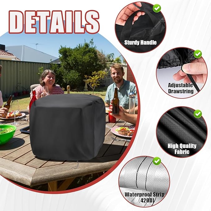 Pizza Oven Cover, Waterproof Pizza Oven Indoor Outdoor Covers - 16"L × 17"W × 10.5"H