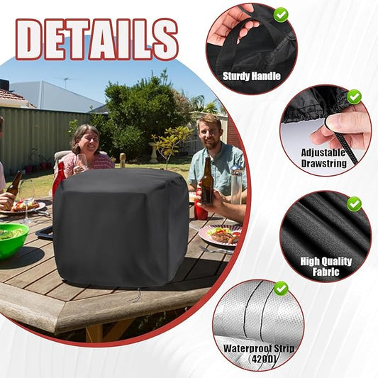 Pizza Oven Cover, Waterproof Pizza Oven Indoor Outdoor Covers - 22"L × 20"W × 11"H