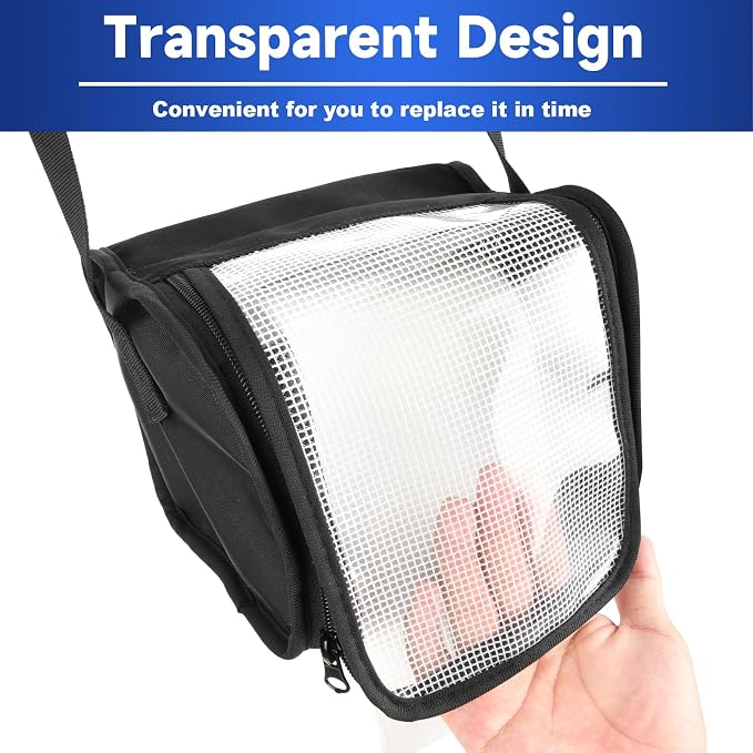Toilet Paper Towel Holder, Hanging Paper Towel Dispenser with Transparent Cover, Easy to Tear Papers Waterproof Papers Towels Holder for Washroom Organization and Storage (Toilet Paper-Black)