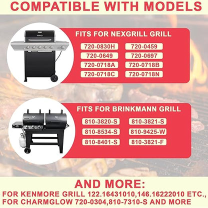 Grill Thermometer Replacement for Nexgrill 720-0830H 720-0830D 720-0888 720-0679 Replacement Parts, Brinkmann 810-1455-S 810-3821-S, Members Mark 720-0586A Kenmore 122.16431010 Replacement Thermometer