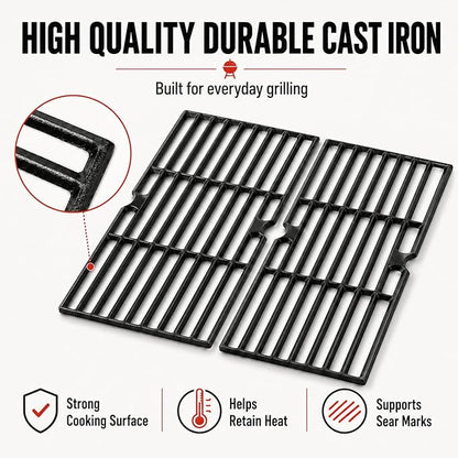 Uniflasy Grill Grates for Char-Broil 463736024 463732623 463732823 463732923 CharBroil Performance 375 3-Burner Replacement for American Gourmet 3B Grill Parts Replaces G426-0005-W1 G324-0004-W1