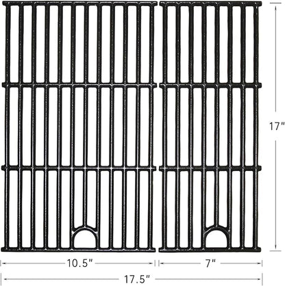 Hongso 17" Grill Grates Replacement Parts for Charbroil Performance Series 2 Burner 463630021 463655021 463655621 463655421 463660021 463660421 463654022 463630422 Models, G426-0005-W1 G426-0004-W1