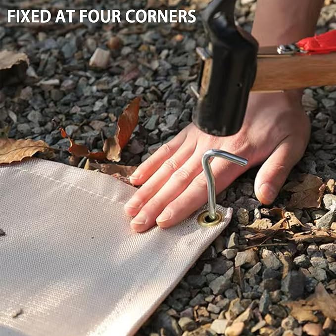 Fire Pit Mat 20" x20" Fireproof Wood Stove Under Grill Mat with Solo Stove for Outdoor Wooden Deck BBQ Lawn