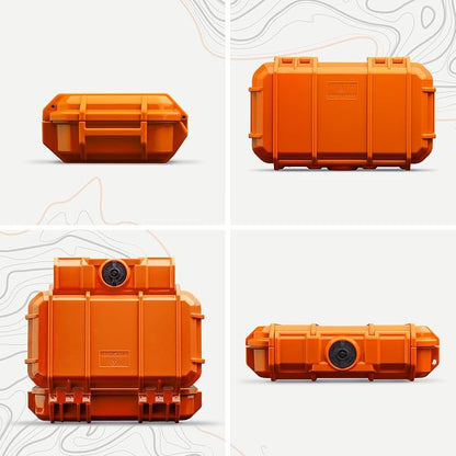 Evergreen 56 Dry Box - EDC Tough Protective Case USA Made for Organization of Cameras, Phones, Camping, Fishing, Hiking, Water Sports (Orange)