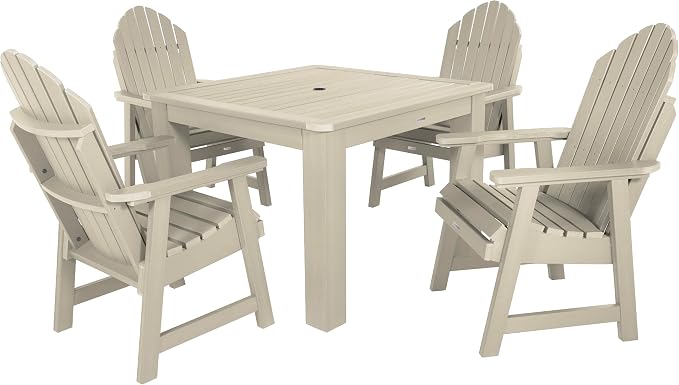 highwood Hamilton 5 Piece Square Dining Set, Whitewash