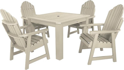 highwood Hamilton 5 Piece Square Dining Set, Whitewash
