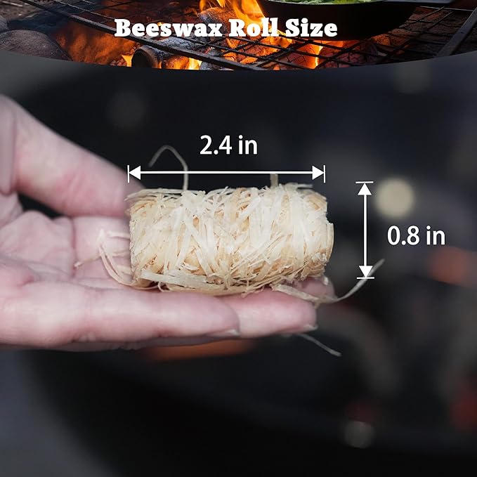Natural Fire Starter Sticks 80 Pack, Bulk Fire Starter for BBQ, Fireplace, Campfire & Charcoal Grilling, Long Burning, Easy to Light, No Chemicals