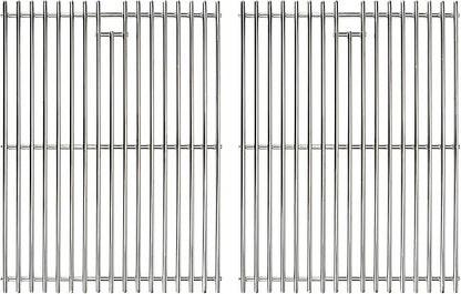 Grill Grates for Nexgrill 4 Burner 720-0830H 720-0830D 720-0670A 720-0783C 720-0783E 720-0958A, 17" Stainless Replacement Parts for 5 Burner 720-0888N Charbroil 463241113 463446015, Kenmore Gas Grill