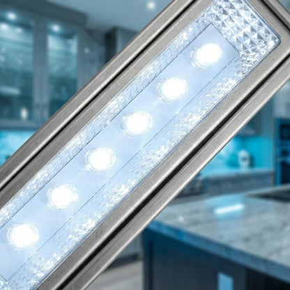 HOMSFOU Range Hood Light Replacement Rectangular Led Range Hood Lamp Dc 12V Cold Light Ceiling Mount Kitchen Part 4.72 X 1.37 X 1.06 in 1 Piece