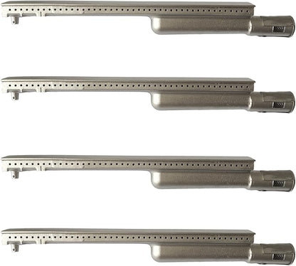 4 Pack Heavy Duty Cast Stainless Steel Grill Burner for Bull, Grill Replacement Parts for Bull, Cal Flame, Lion, Blaze, Turbo, Beefeater, Thermos, Char Broil, Jenn Air, Nexgrill