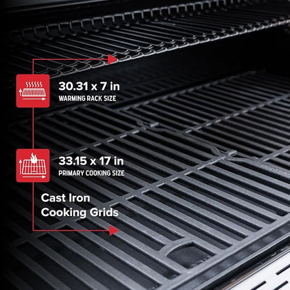 Nexgrill Deluxe 6-Burner Natural Gas Grill with Searing Side Burner and Griddle Insert, Stainless Steel Frame, 60,000 BTUs Output, BBQ Grill for Outdoor Gatherings - 730-0896GH