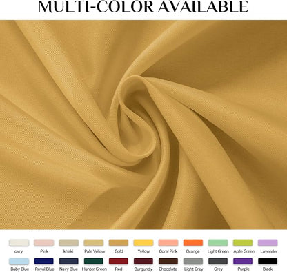 Softalker Rectangle Tablecloth, Waterproof Table Cloths Wrinkle Free Fabric Washable Polyester Table Cover for Dining Tables Party Outdoor Camping Parties Buffet - 60 x 102 inch, Gold