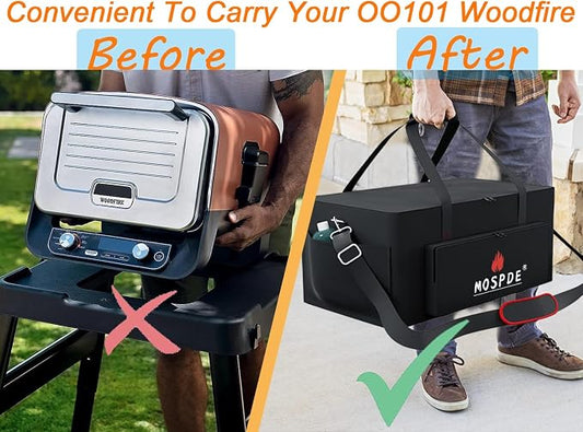 Pizza Oven Carry Bag for Ninja Woodfire 8-in-1 Outdoor Oven,Woodfire Pizza Oven Case Fit Ninja OO101 Woodfire Pizza Oven，Water-resistant Carry Bag For Ninja outdoor Woodfire Oven