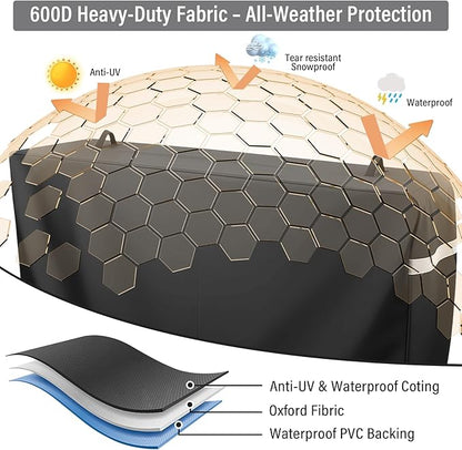 Cover for Royal Gourmet GD401 4 Burner Flat Top Grill Griddle Combo, Grill Cover for Royal Gourmet Gas Grill Combo Griddle GD402 GD403, Heavy Duty Waterproof Anti-UV
