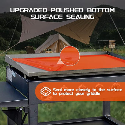 Silicone Griddle Mat for Blackstone 36 Inch, Heavy Duty Food Grade Silicone Griddle Cover, Griddle Accessories for Blackstone Grill, All Season Protective Cover (Orange, 36 Inch)