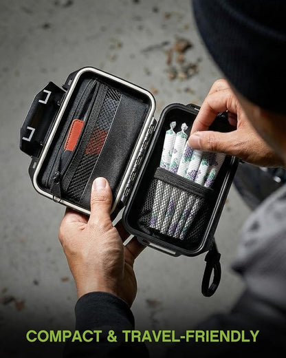 OZCHIN Storage Box - Hard Shell Joint Case, Waterproof & Airtight Storage Box with Activated Carbon Lining - Portable Odorless Box for Travel, Hiking & Outdoor