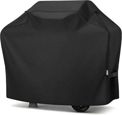Grill Cover 50 Inch, Heavy Duty Waterproof BBQ Grill Cover for Outdoor Grill with Windproof Straps & Handles, Barbecue Gas Grill Cover for Weber, Char-Broil, Nexgrill, Black