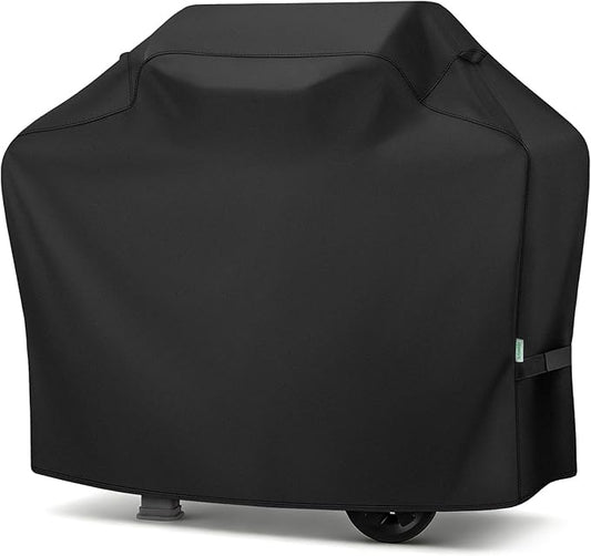 Grill Cover 50 Inch, Heavy Duty Waterproof BBQ Grill Cover for Outdoor Grill with Windproof Straps & Handles, Barbecue Gas Grill Cover for Weber, Char-Broil, Nexgrill, Black