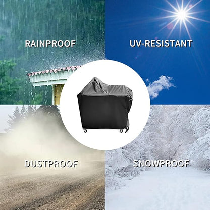 Outdoor Sink Cover for Cuisinart Outdoor CGWM-090 and CGWM-094 Prep Table, Waterproof Sink Station Cover Dustproof Prep Table Station Covers for Grill Black - 48"L×24"W×48"H, Black