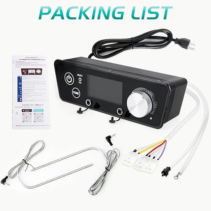 WiFi Controller for Pit Boss Vertical Series 3 4 5 7 Pellet Smoker Thermostat Control Panel Board with Temperature Probe Grill Replacement Parts 3.5mm-Plug BBQ Accessories