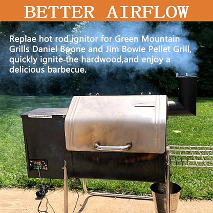 Replacement Igniter for 110V Green Mountain Daniel Boone and Jim Bowie Pellet Grill