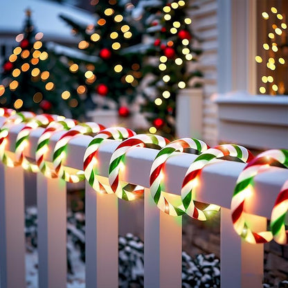 Vigdur Christmas Candy Cane Lights - 33FT LED Candy Cane Rope Lights Outdoor Waterproof Decorative Christmas Lights for Holiday Party Home Patio Indoor Xmas Decorations(360 LEDs)