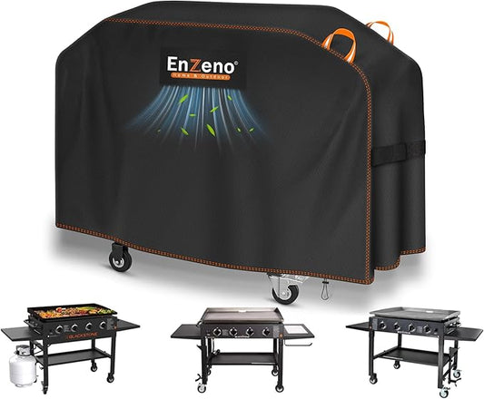 Enzeno Griddle Cover for Blackstone 36" Griddle,420D Oxford Cloth Barbeque Griddle Cover Waterproof UV and Fade Resistant Grill Cover with Straps