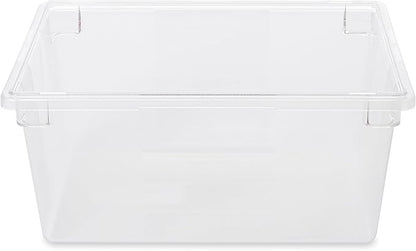 Rubbermaid Commercial Products Polycarbonate Food Storage Box/Tote, 16.5 Gallon, Clear, for Restaurant/Kitchen/Cafeteria