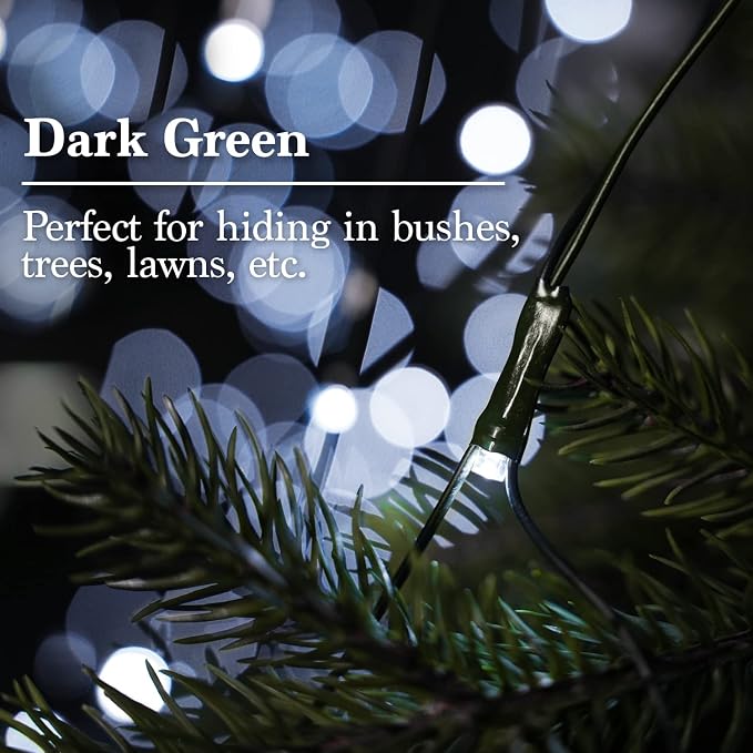 JMEXSUSS 360 LED Christmas Net Lights, White, 12ft x 5ft | Outdoor Waterproof, Connectable, Plug in, Mesh Lights with Remote for Bushes Shrubs Christmas Decorations