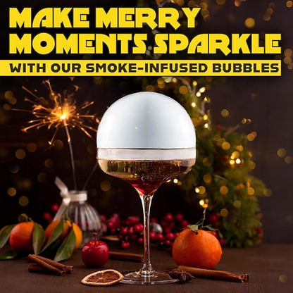 Cocktail Smoker Bubble Mixture for Smoke Infuser - 8oz, Smoker Machine and Wood Smoke Infuser Accessory - Cold Smoke for Drinks - made in USA